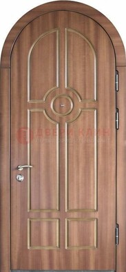 Арочная дверь с отделкой массивом ДА-35 в Перми