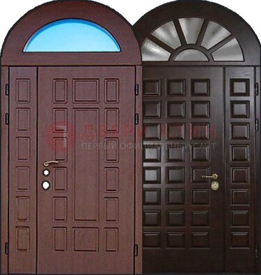 Стальная арочная дверь ДА-8 для административного здания в Перми