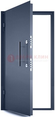 Черная металлическая бронированная дверь ДБ-1 в Перми