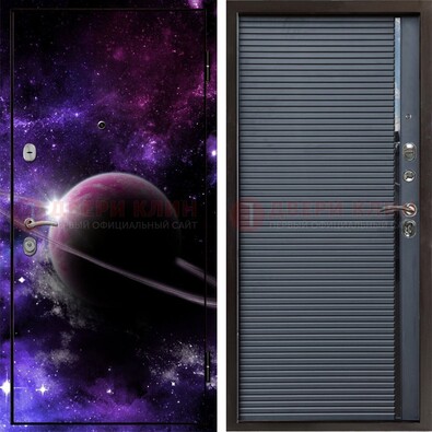 Металлическая дверь с фотопечатью Сатурна ДФ-20 в Перми