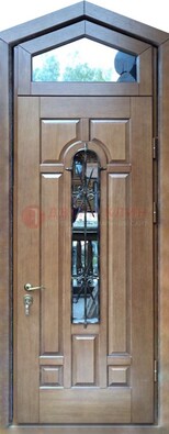 Железная дверь Винорит с фрамугой для частного дома ДФГ-34 в Перми