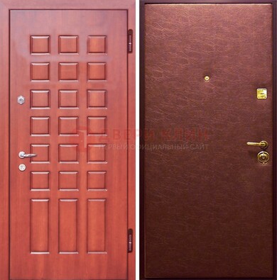 Входная дверь с МДФ и винилискожей ДМ-178 для офиса в Перми