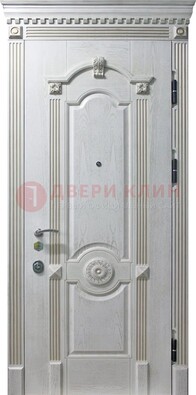 Белая дверь с МДФ ДМ-525 в Перми