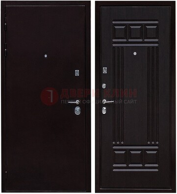 Темная стальная дверь с порошковым напылением ДП-140 в Перми
