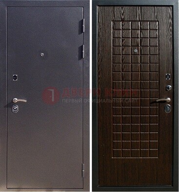 Серая металлическая дверь с порошковым напылением ДП-153 в Перми
