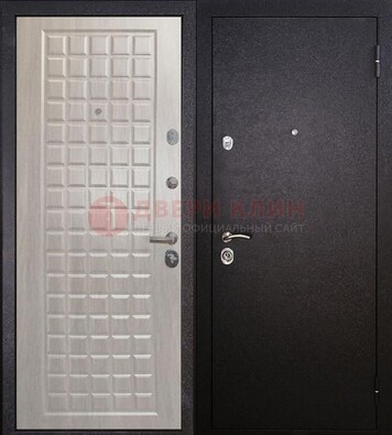 Черная входная дверь с порошковым покрытием ДП-206 в Перми