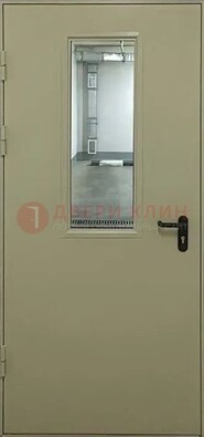 Светлая противопожарная дверь со стеклом ДПП-19 в Перми