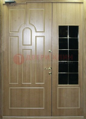 Входная дверь Дверь со вставками из черного стекла ДПР-42 в Перми