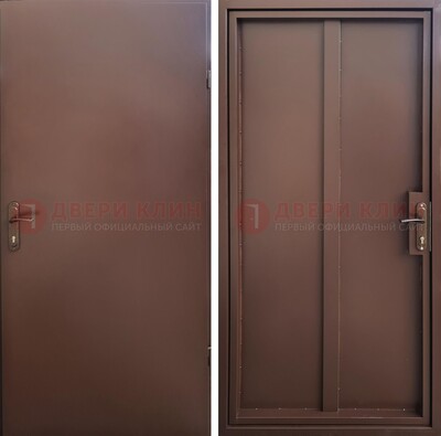 Техническая дверь с порошковым покрытием медный антик с двух сторон ДП-253 в Перми