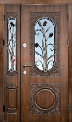 Железная дверь с виноритом и ковкой ДВТ-180 в Перми