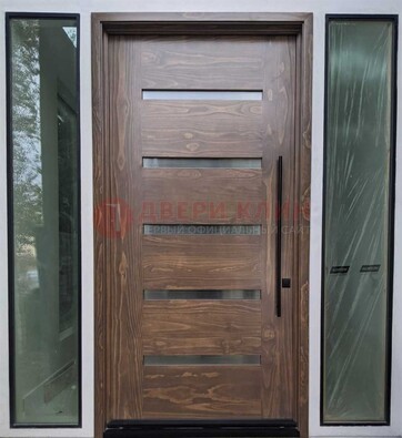 Железная дверь с виноритом и фрамугами ДВТ-189 в Перми