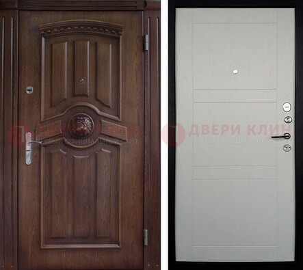 Темная входная дверь с виноритом ДВТ-216 в Перми