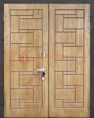 Светло-коричневая стальная дверь с виноритом ДВТ-245 в Перми