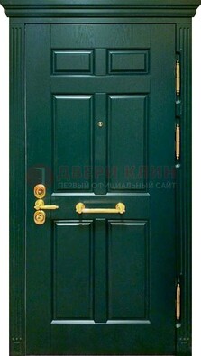 Классическая зеленая дверь с виноритом на улицу ДВТ-248 в Перми