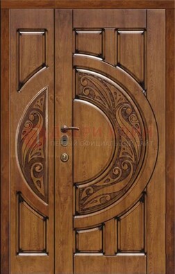 Коричневая входная дверь с виноритом ДВТ-5 в Перми